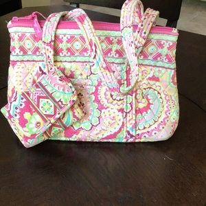 Pink patterned Vera Bradley purse